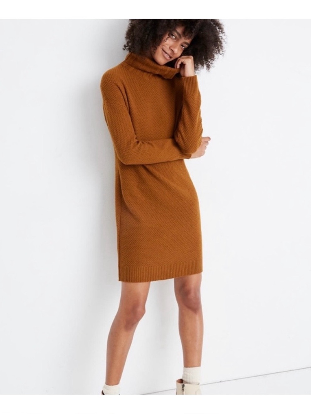 Madewell Knit Turtleneck Sweater Dress Size Medium